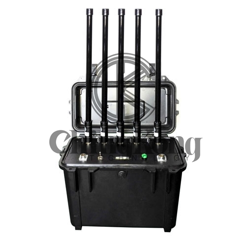 Handheld High Power Cellular jammer 3G 4GLTE Signal Jammer 70W Jamming