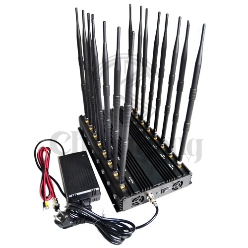 Full Bands 16 Antennas Wireless Signal Jammer For 3G 4G WiFi GPS