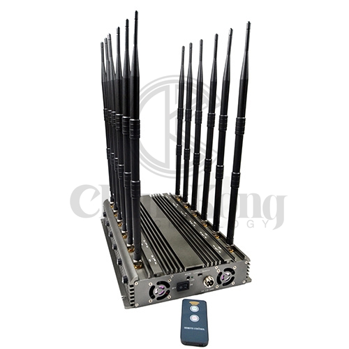 New powerful wireless signal jammer with 12 Antennas output power 70W